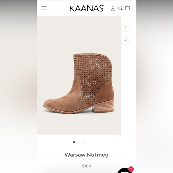 New Kaanas Warsaw Bootie Size 8 - Picture 2 of 9